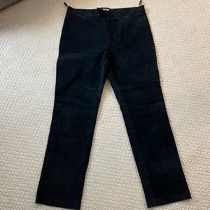 Black Suede For Joseph Pants, Size 32